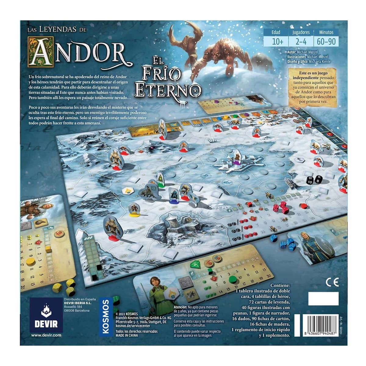 Las leyendas de Andor El Frío Eterno | 2-4 jugadores | 8 años | Devir