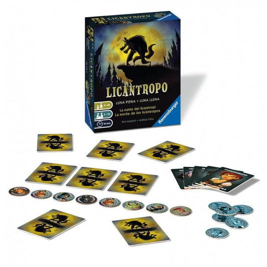 LICANTROPO - LUNA LLENA - Juego de roles ocultos - Ravensburger - A partir de 9 años - 3 a 10 jugadores
