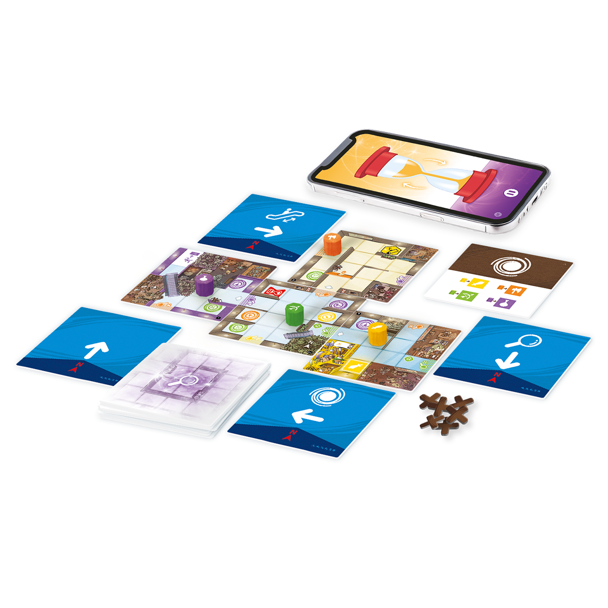 Magic Maze Pocket - Juego Cooperativo de lógica - +8 años - 2 a 8 jugadores