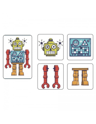 Memo Robots Juego de mesa desde los 5 años