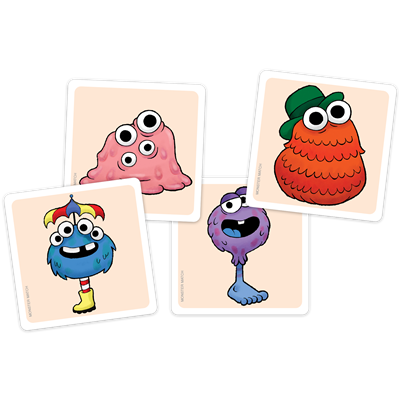 Monster Match - Juego de mesa - Exploding Kittens - 2-6 jugadores - 4+ años - 10 min