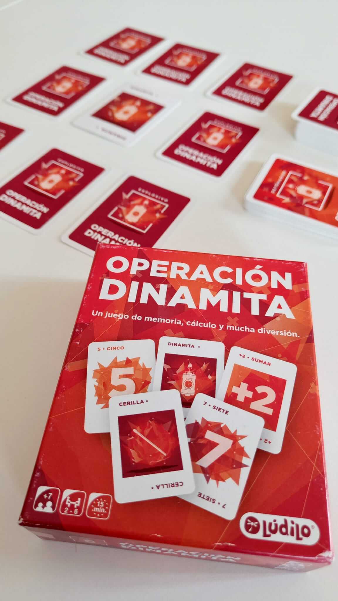 Operación Dinamita – Juego de memoria, cálculo y reflejos rápidos (7+ años · 2-6 jugadores · 15 min) · Ludilo