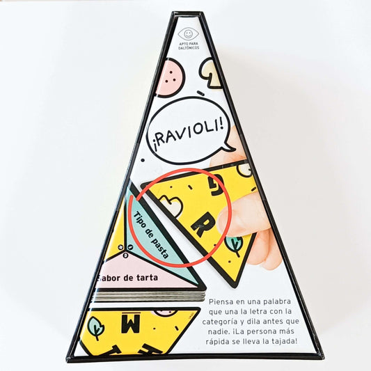 P de Pizza - Mercurio - Party Game de Cartas, palabras y rapidez - 2-4 Jugadores, 15 min