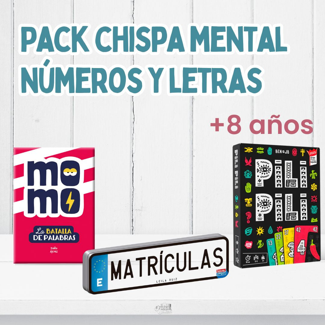 Pack "Chispa Mental Números y Letras" + 8 años