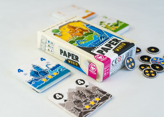 Paperworld - Juego de mesa - Tranjis - 2-4 jugadores - 8+ años - 20 min