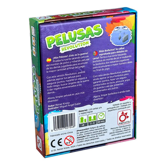 Pelusas Revolution - Mercurio - Juego de Cartas y Riesgo - 2-6 Jugadores, 15-20 min