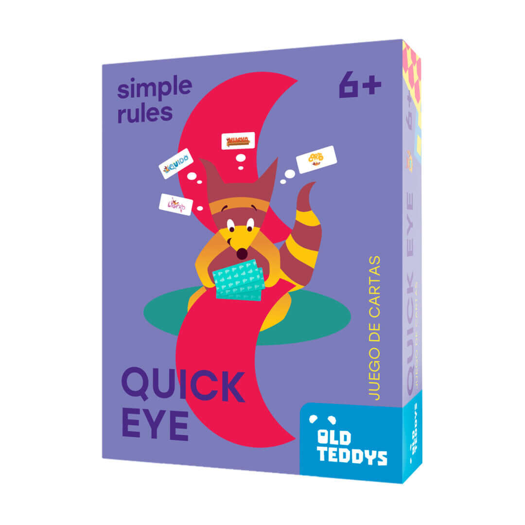 Quick Eye - Old Teddys - Juego de Cartas, Vocabulario y Riesgo - 1 a 6 Jugadores · 15 min · 6+ años