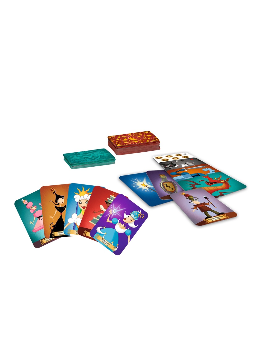 Reinas Durmientes, juego de cartas y sumas, 15 minutos, desde 8 años