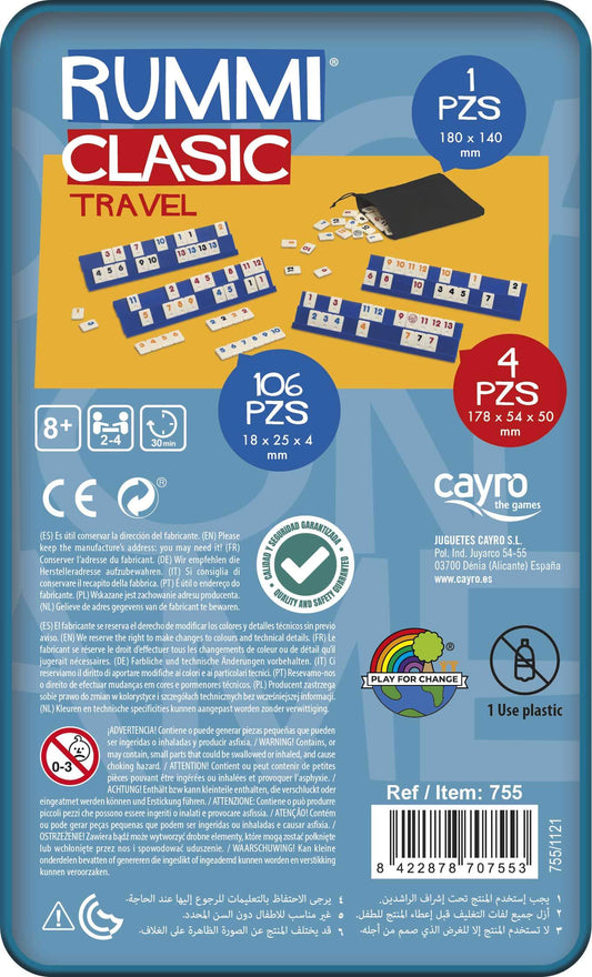Rummi Travel Juego - Juego de mesa - Cayro - Desde 8 años