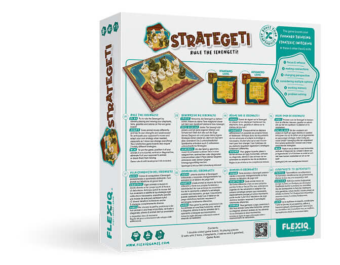 Strategeti - Juego de estrategia y lógica - Flexiq - 7+ años - 2 jugadores