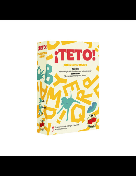¡Teto! – 2 Tomatoes - Juego de cartas y palabras - 8+ años · 4-10 jug. · 20-30 min