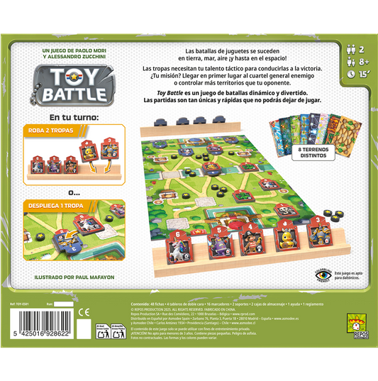 Toy Battle - Juego de mesa táctico - Asmodee - Desde 8 años - 2 jugadores