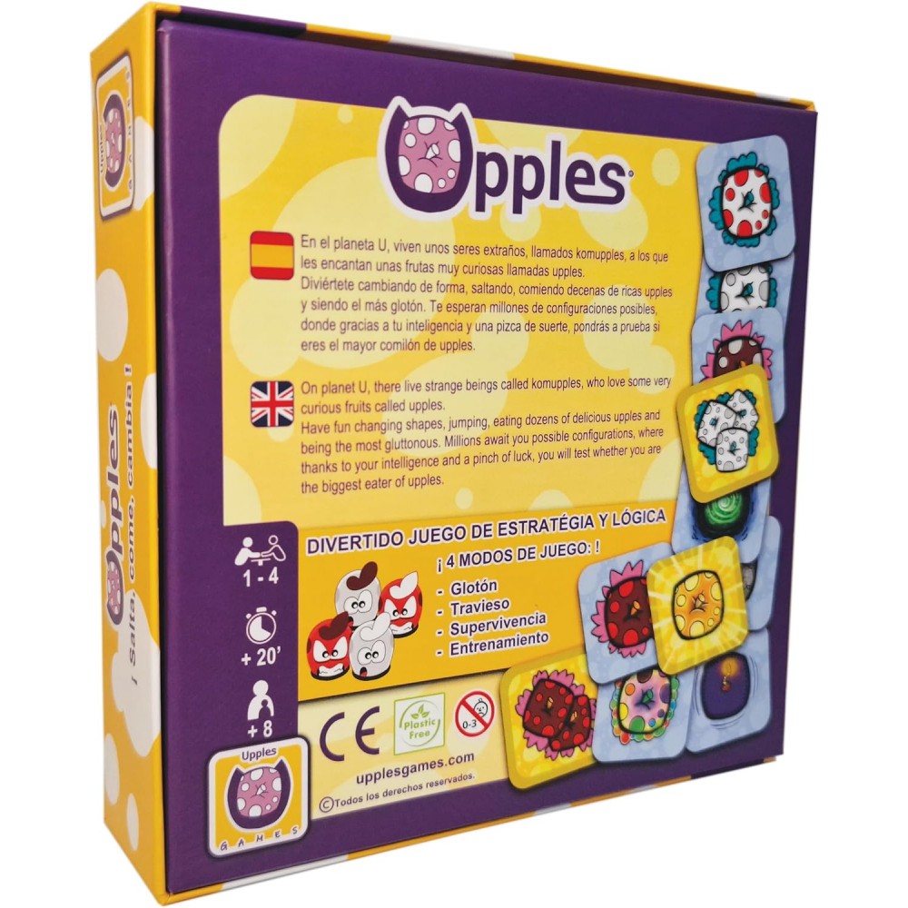 Upples - Juego de mesa - Tranjis - 1-4 jugadores - 8+ años - 20 min
