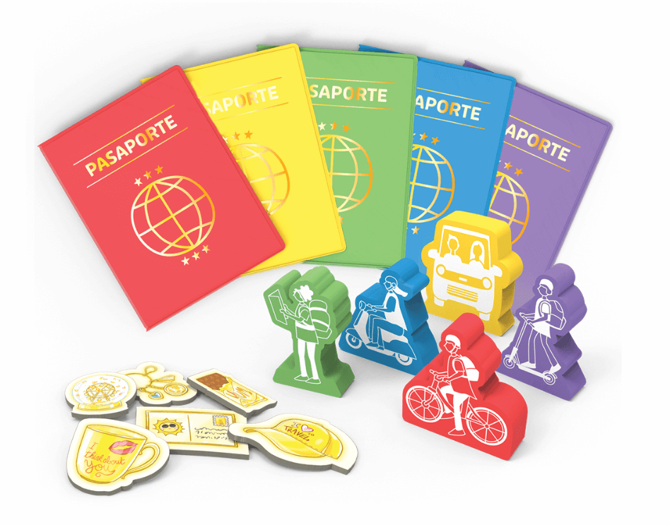 Word Traveler – Juego de mesa familiar de palabras – 10+ años – 2 a 5 jugadores – Asmodee