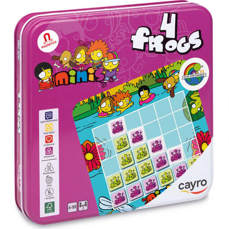 4 Frogs - Juego de mesa - Cayro - Desde 4 años Board Games
