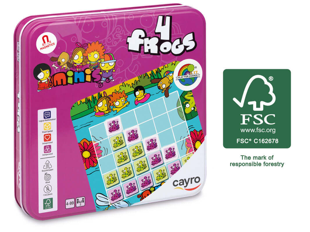 4 Frogs - Juego de mesa - Cayro - Desde 4 años Board Games