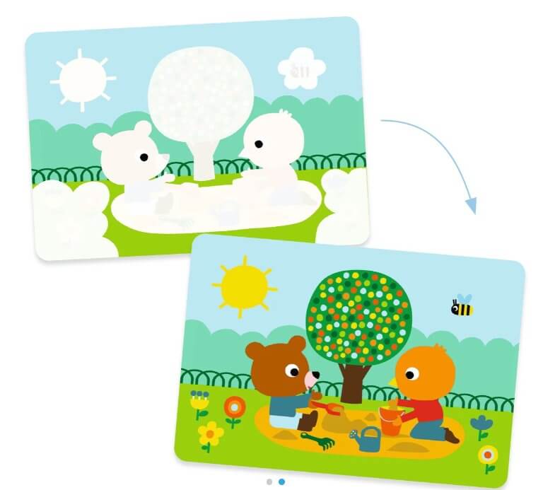 Dibujos magicos para colorear En el parque desde 18 mesess Arts & Crafts