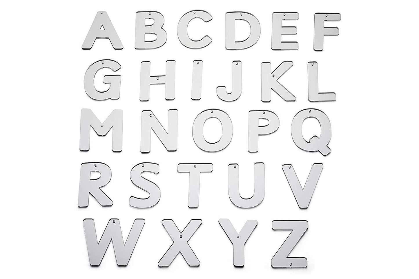 Letras abecedario MAYÚSCULAS de espejo acrílicas (26) 7 CM Tickit Educational Toys