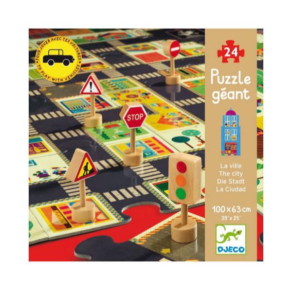 Puzzle Gigante La Ciudad -24 pzas.- Djeco