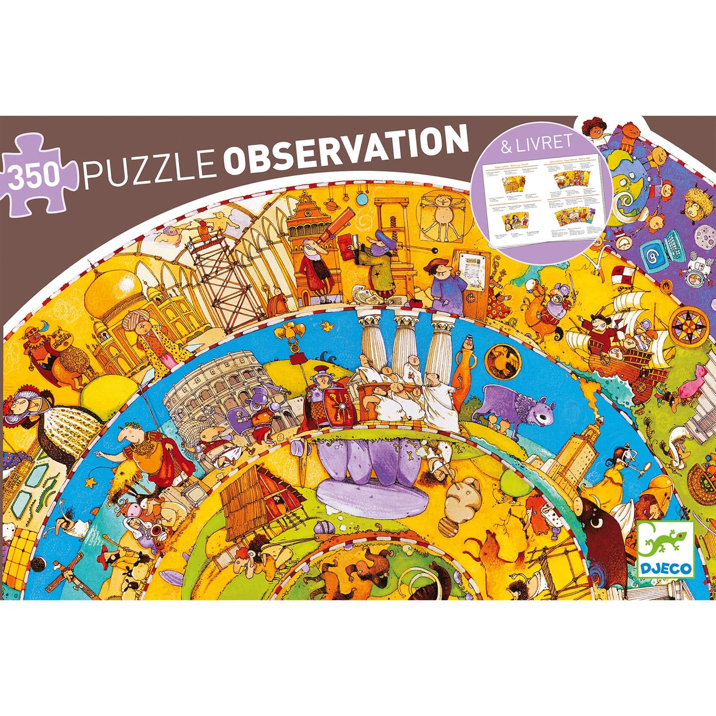 Puzzle Observación Historia - Djeco Juego de mesa desde los 7 años Jigsaw Puzzles