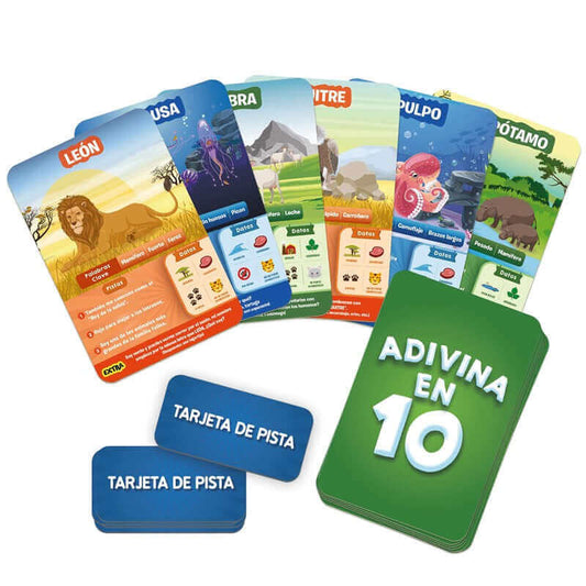 Adivina en 10 Mundo Animal - Juego de mesa - Ludilo - Desde 6 años