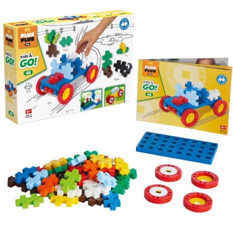 Big Make & Go 46 pcs Plus Plus - Juego de construcción primera edad - Mi Juego Bonito