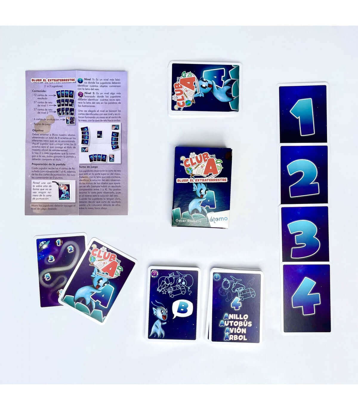 CLUB A Blurp El Extraterrestre - Juego de mesa - Atomo - Desde 6 años