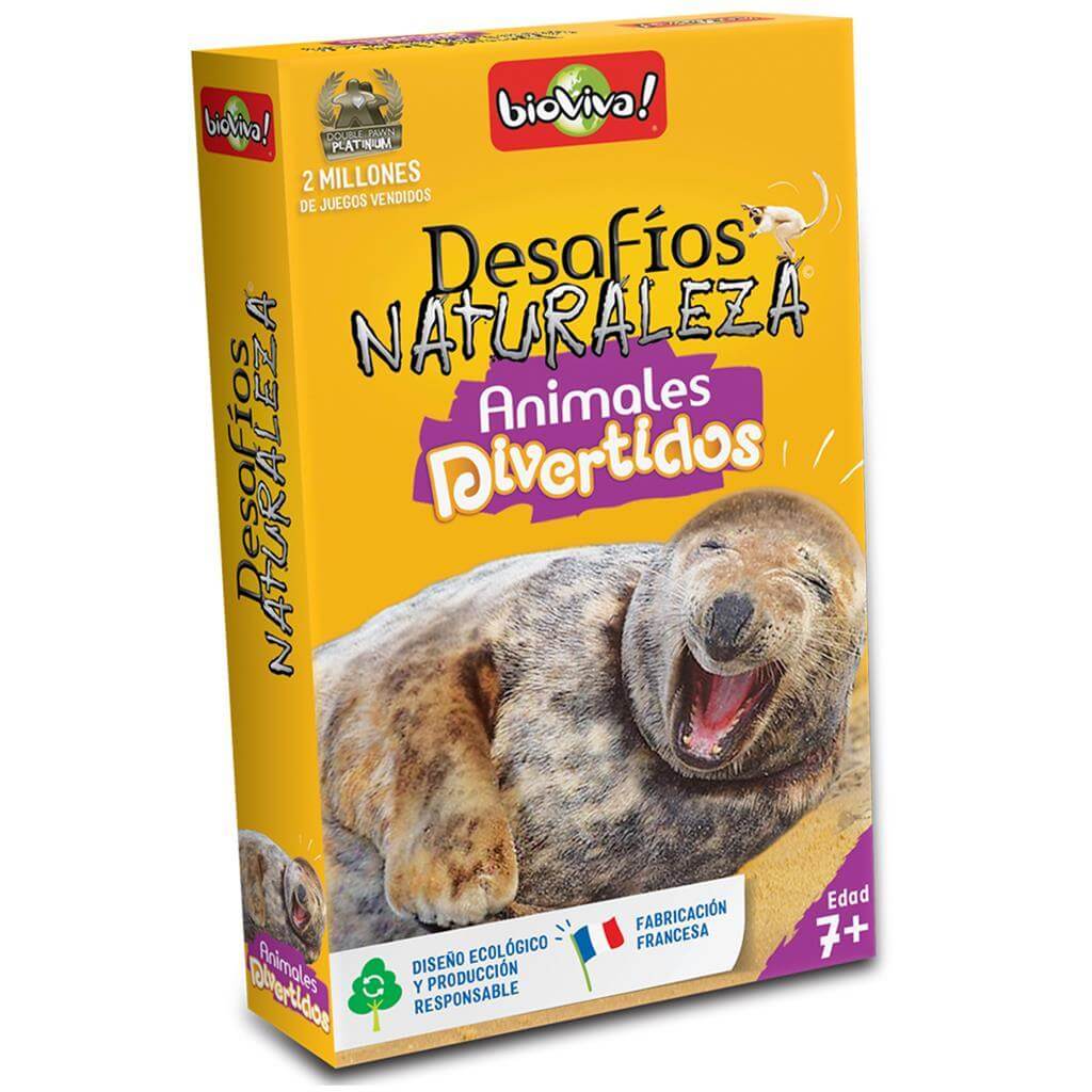 Desafíos de la naturaleza : Animales divertidos - Juego Bioviva Juego de mesa desde los 7 años - Mi Juego Bonito