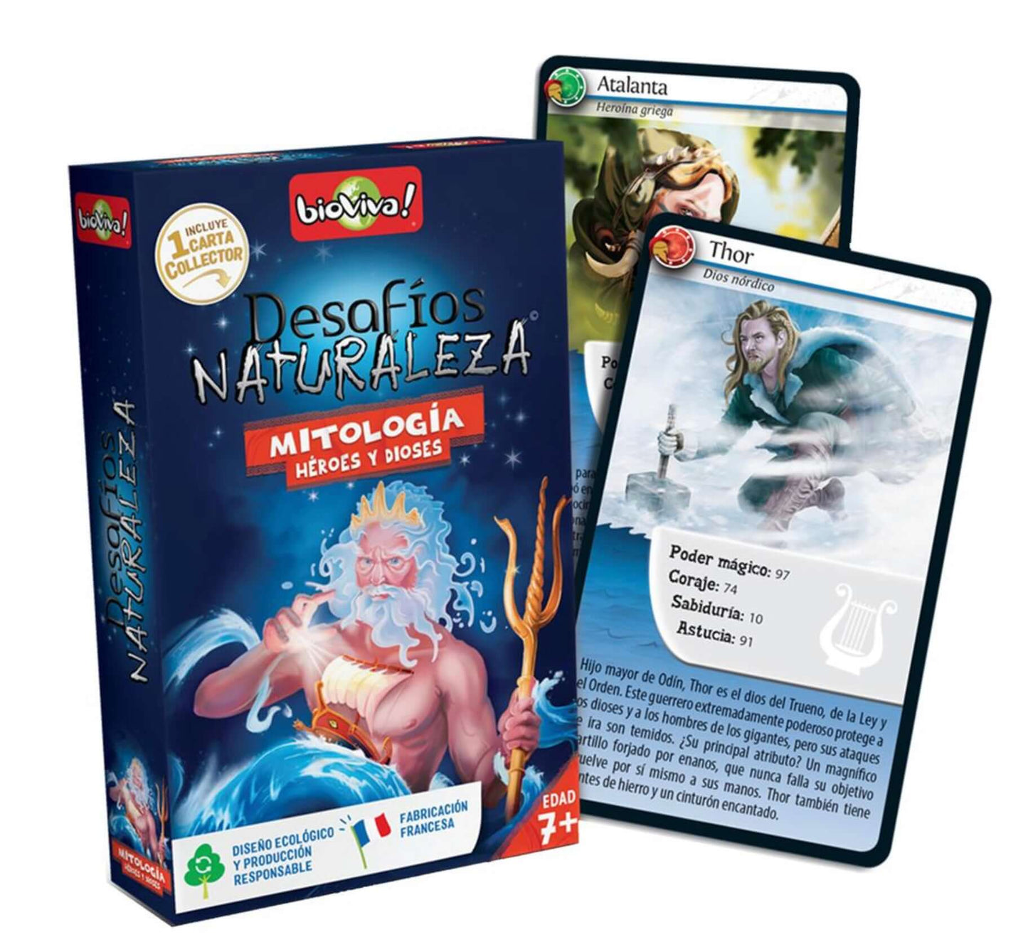 Desafíos de la naturaleza : Mitología, Héros y Dioses - Juego Bioviva Juego de mesa desde los 7 años - Mi Juego Bonito
