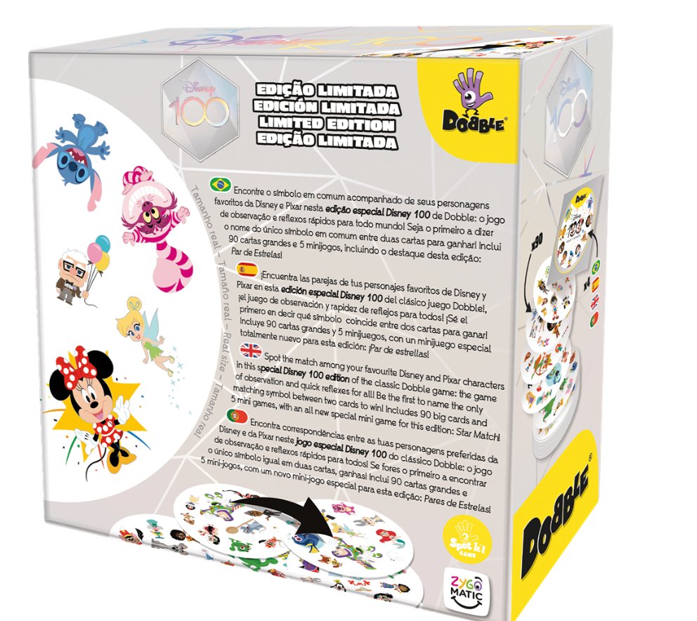 Disney 100 Dobble - Juego de mesa desde los 6 años - Mi Juego Bonito