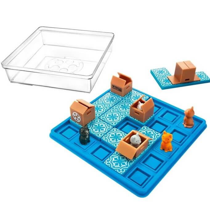 Gatos y Cajas - Juego de mesa - SMART GAMES - Desde 7 años Board Games