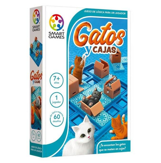 Gatos y Cajas - Juego de mesa - SMART GAMES - Desde 7 años
