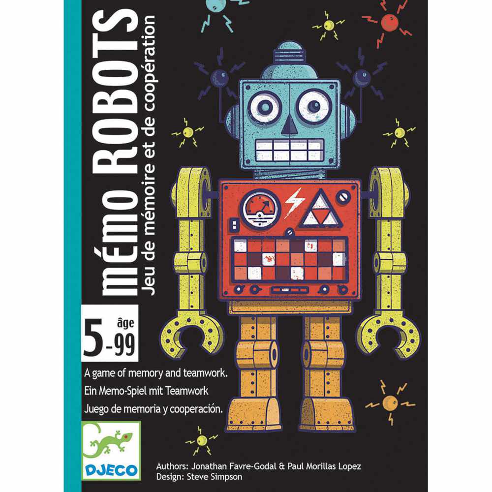 Memo Robots - Juego de mesa desde los 5 años - Mi Juego Bonito