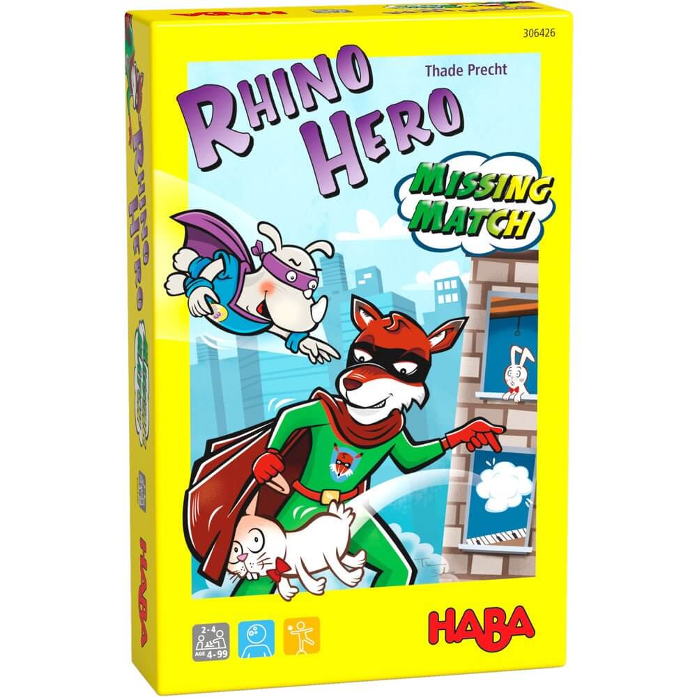Mis primeros juegos, Rhino hero Junior, juego de mesa Haba - CuCuToys