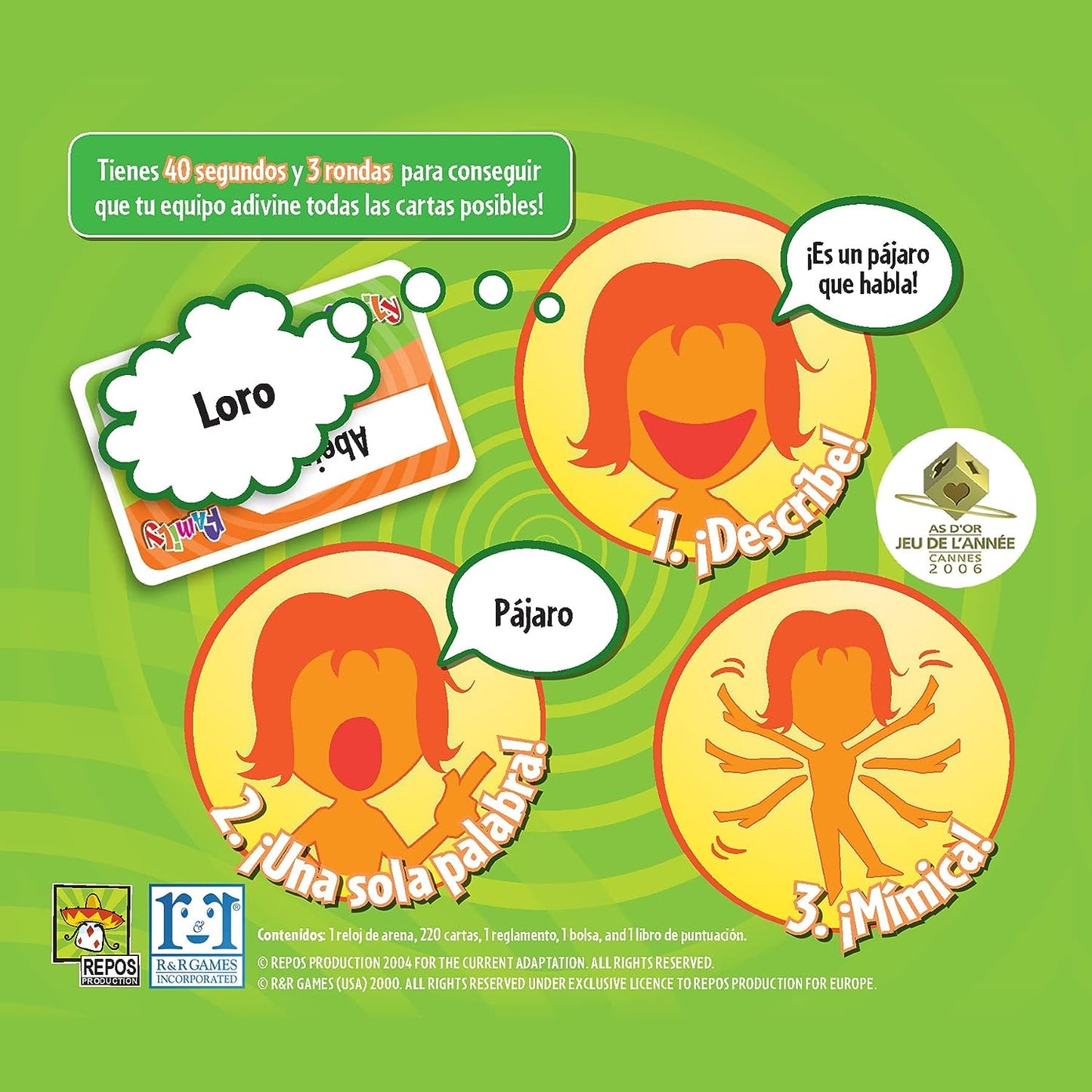 Time's Up ! Family 1 - Juego de mesa - Asmodee - Desde 8 años