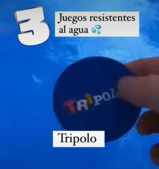 3 juegos de mesa resistentes al agua Descubre 3 juegos de mesa ideales para jugar en la piscina 💦 sin miedo a que se estropeen 😅 Tripolo Animalea Fast Check