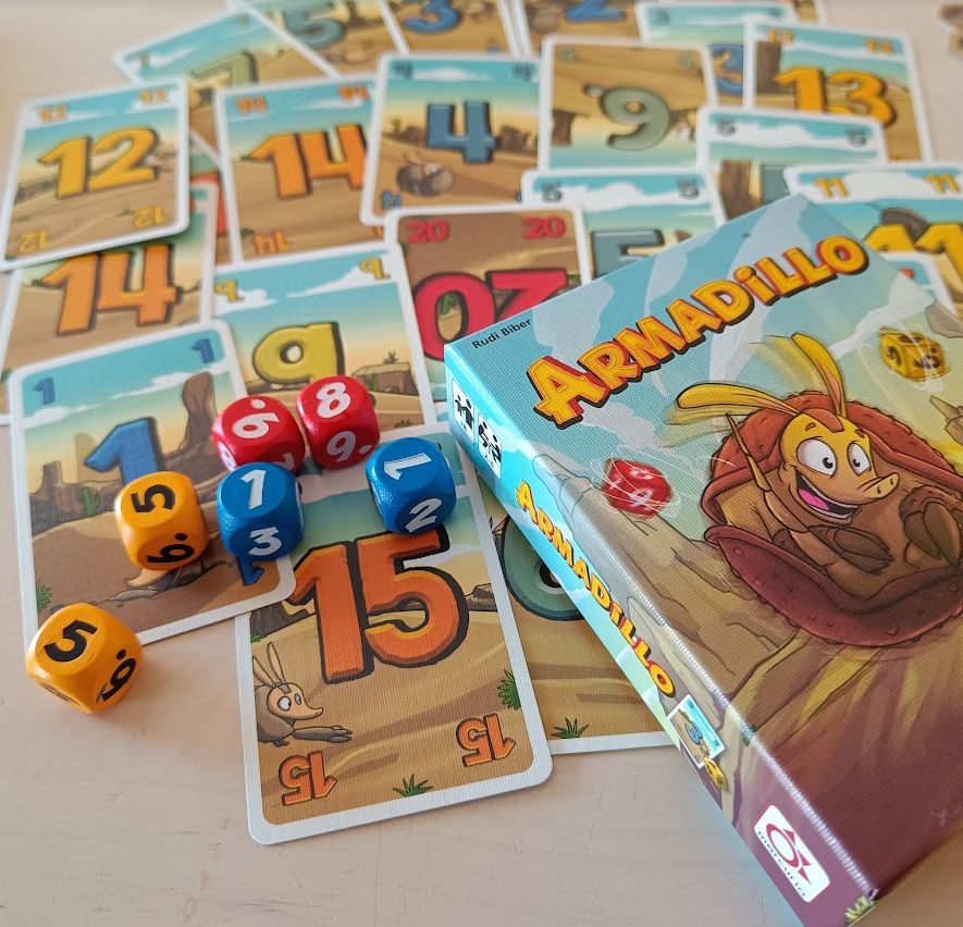 1, 2, 3 Jugando a Armadillo , cartas, dados y cálculo #profesmijuegobonito