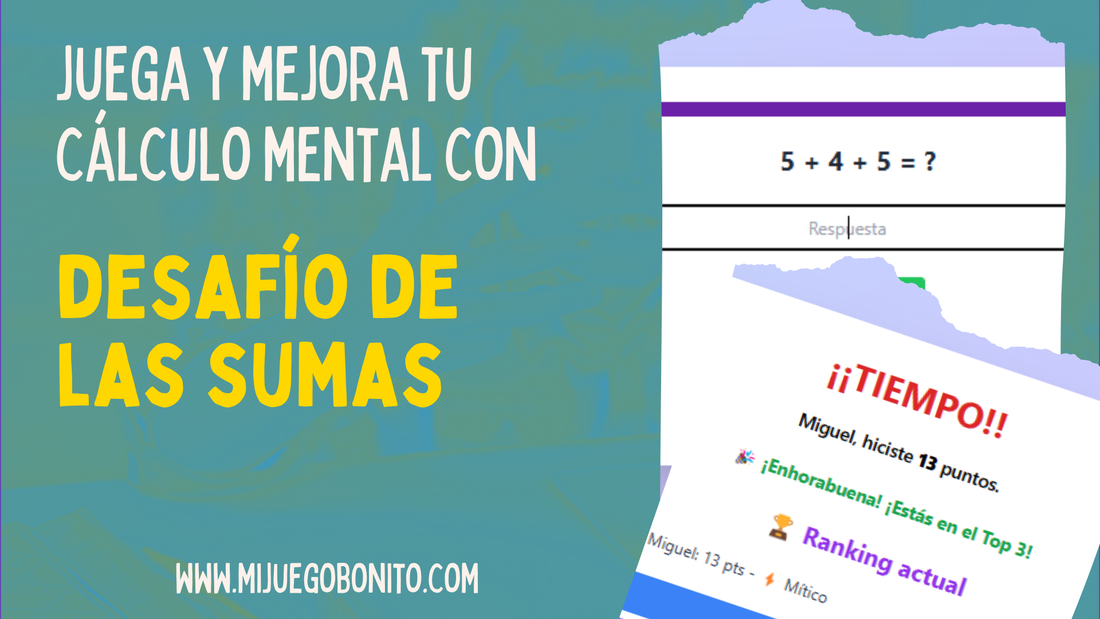 Juega y mejora tu cálculo mental con Desafío de las Sumas