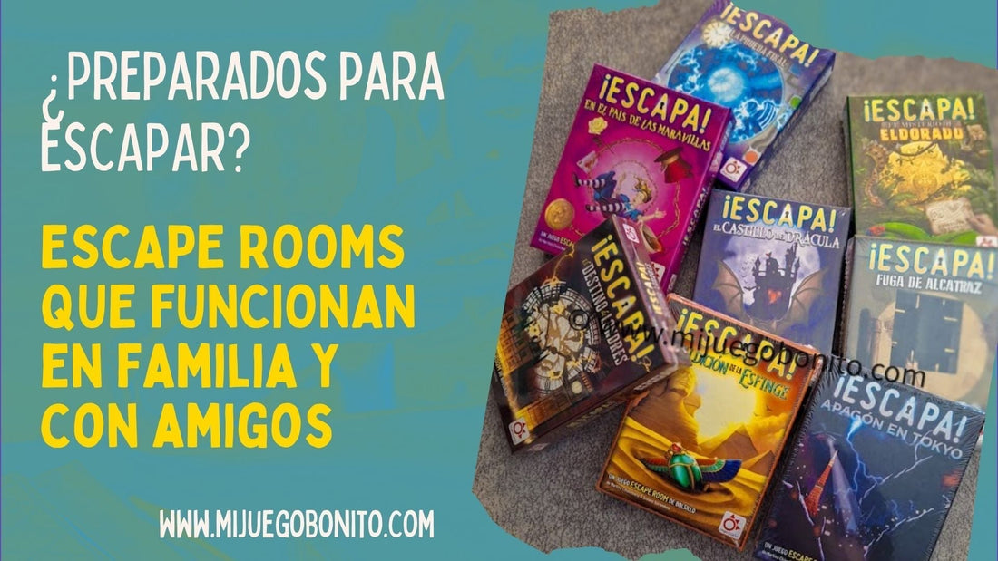 ESCAPE ROOMS QUE FUNCIONAN en familia y con amigos colaborativo,escape room