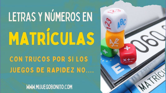 Matrículas un juego de mesa para disfrutar con los números y las letras matemáticas
