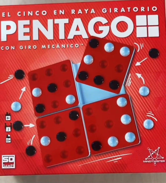 Cómo jugar al juego de mesa Pentago en menos de un minuto Hoy te compartimos jugar al juego de mesa Pentago en menos de un minuto Si te gustan los juegos de estrategia a dos jugadores, estamos seguros que Pentago, con una mecánica muy original os va a enc