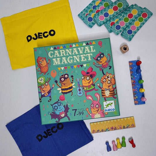 Descubre Carnaval Magnet de Djeco Hoy queremos contarte acerca del juego Carnaval Magnet un juego de @djeco_esp .Carnaval Magnet tiene algo muy especial. ¿Quieres saber que lo hace diferente?Antes de contártelo te damos algunos datos sobre este juego:🥳 2