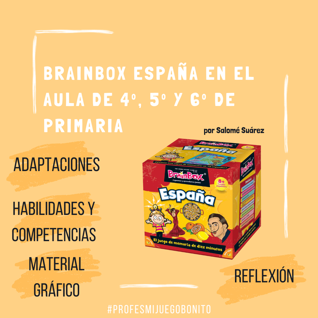 Juego de mesa " Brainbox España " en el aula de 4º a 6º de primaria Estamos muy muy contentos de publicar el primer post de la serie de #profesmijuegobonito, una serie de post en el que profesionales de la educación nos van a compartir sus experiencias co