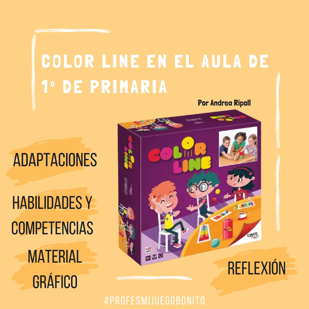 Juego de mesa Color Line en el aula de 1º de Primaria Seguimos con la serie de juegos de mesa llevados al aula en la iniciativa de #profesmijuegobonito. En esta ocasión Andrea Ripoll nos comparte la experiencia de llevar el juego de la editorial Cayro, Co