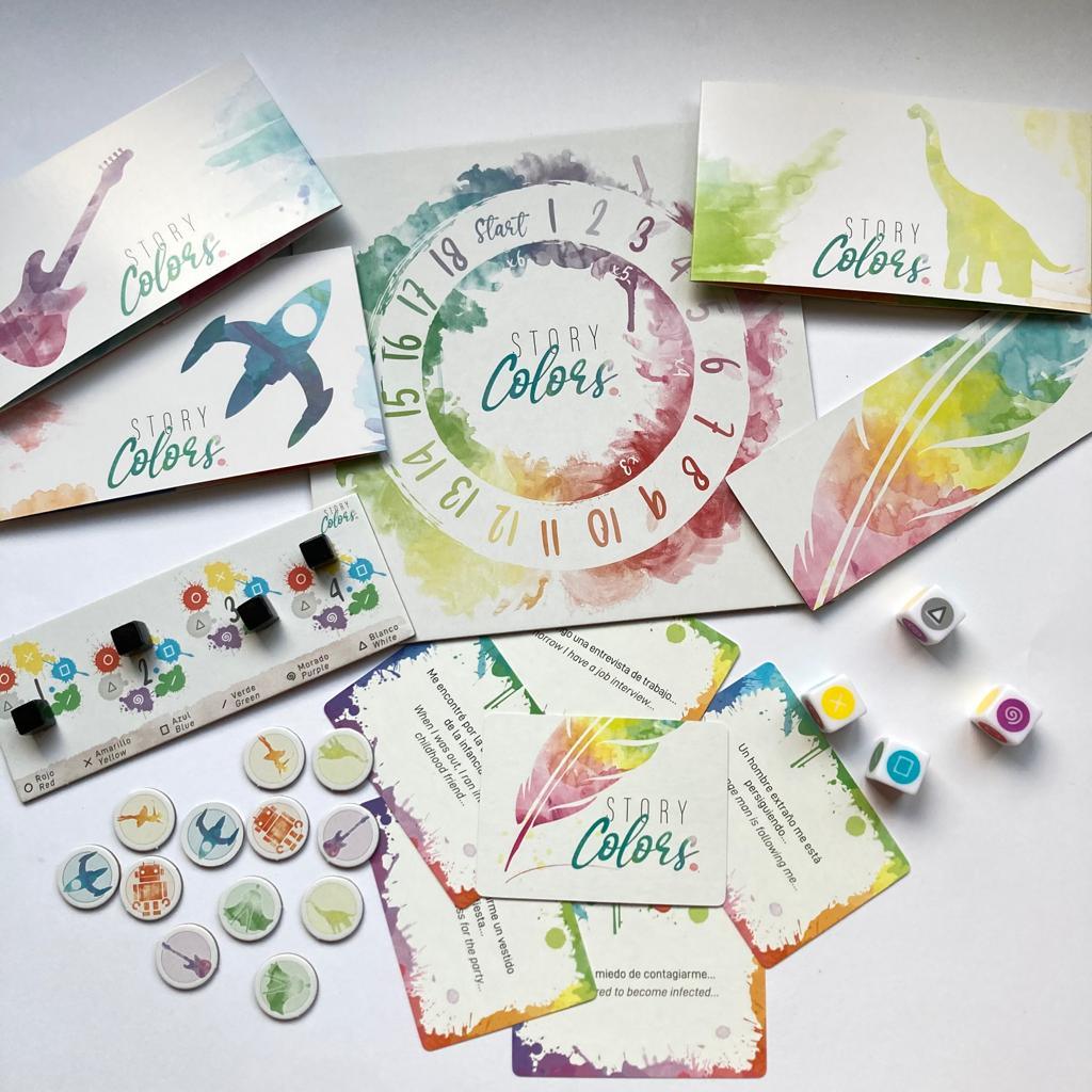 Story Colors - Un juego para crear historias de todos los colores Hoy queremos hablarte del juego de mesa Story Colors, un juego que nos ha enamorado por tu estética y por los buenos momentos y las risas que hemos pasado jugándolo. En las clases jugamos m