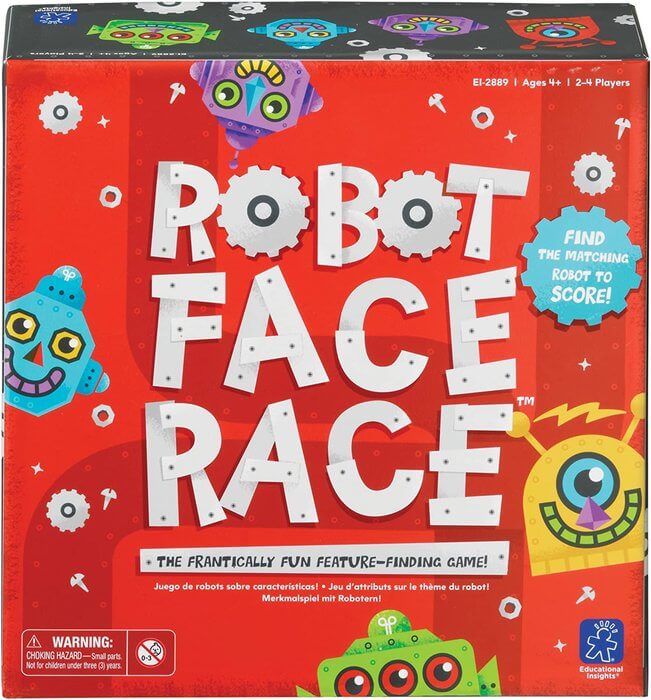 ROBOT FACE RACE Juego de mesa Atención | 2-4 jugadores | +4 | Learning Resources Educational Toys
