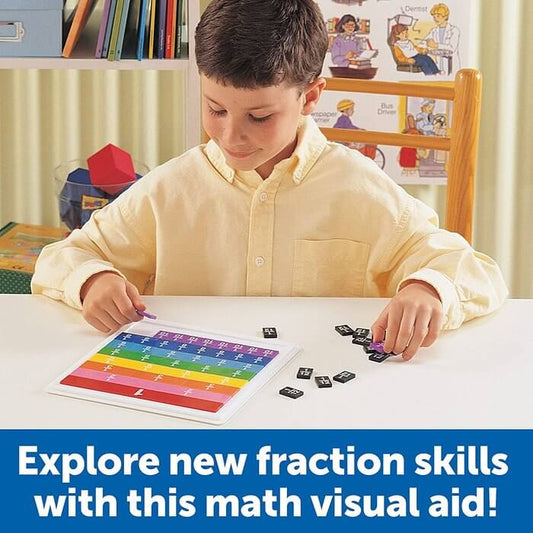 JUEGO SET FRACCIONES ARCOIRIS CON BANDEJA 10 X 32,5 X 3,3CM | Learning Resources Educational Toys