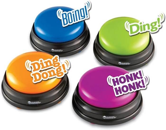 JUEGO SET 4 BOTONES DE RESPUESTA Pulsadores | Learning Resources Educational Toys