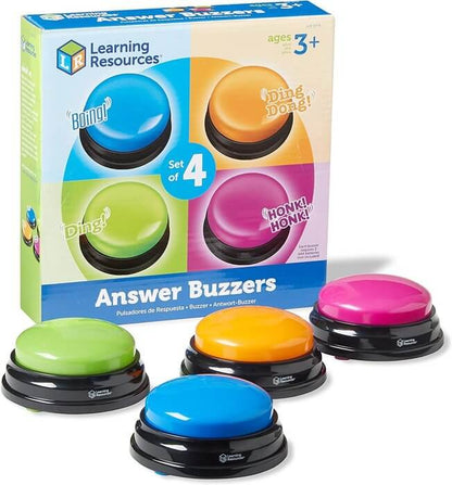 JUEGO SET 4 BOTONES DE RESPUESTA Pulsadores | Learning Resources