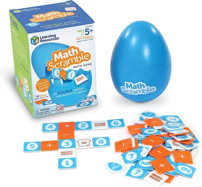 MATH SCRAMBLE Juego de mesa MATEMATICAS | Learning Resources Educational Toys